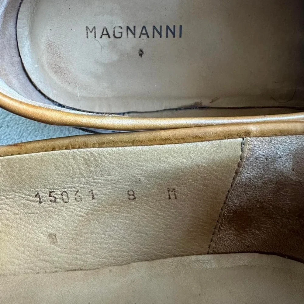 Magnanni 'Lino' Buckle Bit Loafer Shoes‎ Brown Mens Size 8 M US MSRP $325